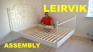 IKEA LEIRVIK bed instructions [upl. by Eartha710]