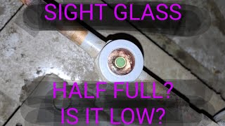 Walk in Cooler Too Warm Low Flow Sight Glass VS Bubbling [upl. by Pudendas]