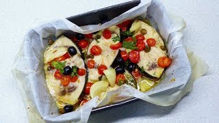 PESCE SPADA AL FORNO Morbido e succoso RICETTA VELOCE RICETTE DI GABRI [upl. by Kerrin]