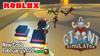 Roblox Giant Simulator New Code February 2021 [upl. by Sidhu]