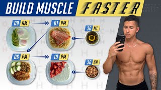 The Best Meal Plan To Build Muscle Faster EAT LIKE THIS [upl. by Rydder]