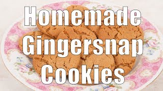 Easy Homemade Gingersnap Cookies [upl. by Shanna547]