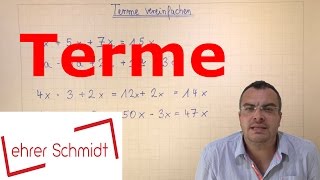 Terme berechnen  Terme und Gleichungen  Mathematik  Lehrerschmidt [upl. by Pollak]