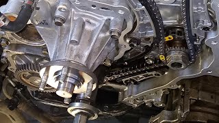 1GD Toyota Timing Chain Installation [upl. by Amimej931]