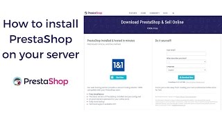 How to install PrestaShop on your server  Tutorial [upl. by Herrmann]