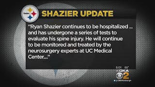 Steelers Issue Updated Statement On Ryan Shazier Injury [upl. by Airyt]