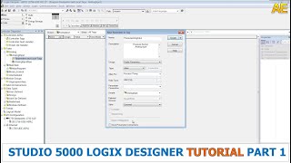 Studio 5000 Logix Designer Tutorial Part 1  Rockwell Automation [upl. by Dnomde332]