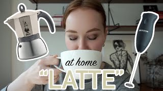 HOW TO MAKE A quotLATTEquot AT HOME moka pot  frother [upl. by Asecnarf]