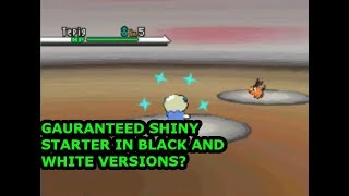 GUARANTEED SHINY STARTER IN POKEMON BLACKWHITEBW2How to RNG Shiny Starter in BW12 [upl. by Attelliw]