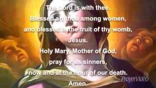 The Hail Mary Prayer  Catholic Prayers [upl. by Eudoca947]