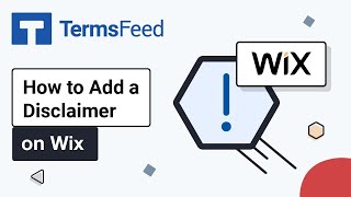 How to Add a Disclaimer on Wix [upl. by Clorinde]
