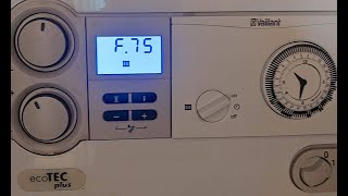 How to fix Vaillant boiler F75 Fault [upl. by Aihsitan]