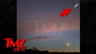 Clear Shots of UFO Spotted Above Freeway on Outskirts of Los Angeles  TMZ TV [upl. by Pierro]