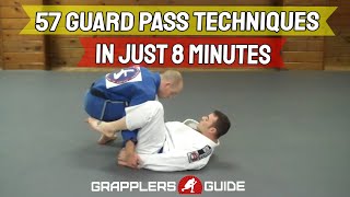 57 BJJ Guard Passing Techniques in Just 8 Minutes  Jason Scully [upl. by Ansilme]