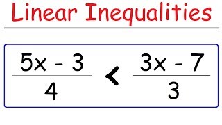 How To Solve Linear Inequalities [upl. by Elberfeld]