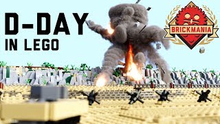 Micro Brick Battle  DDay  WWII Lego Animation [upl. by Aynat]