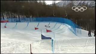 Turin 2006 Winter Olympics  Womens Snowboard Cross Final [upl. by Cawley]