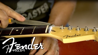 How To  Filing the Guitar Nut  Fender [upl. by Anneres827]