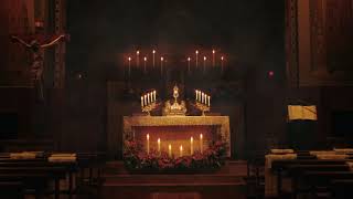 Peaceful Holy Hour in Cathedral  Eucharistic Adoration with Gregorian Chants Ambience 1 Hour [upl. by Gan]