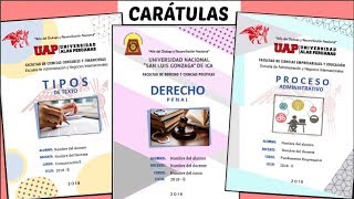 CARÁTULAS EN WORD 4 Diseños  TUTORIAL fácil paso a paso  Shirlhy [upl. by Adnilemreh]