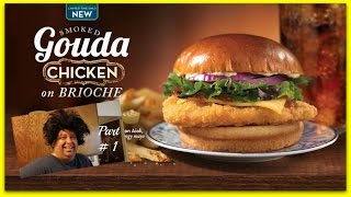 Wendys® Smoked Gouda Chicken on Brioche REVIEW Part 1 [upl. by Nnaira491]