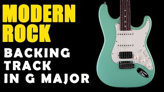 Modern Rock Backing Track in G Major  Easy Jam Tracks [upl. by Tychon]