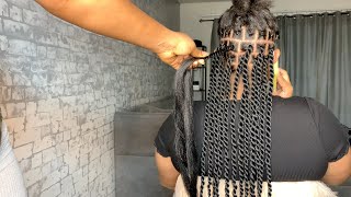 EASY BOX BRAIDS FOR KIDS Rubber band Method Jessica Pettway [upl. by Towers]