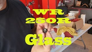 Motorcycle oil level sight glass replacement  WR250R [upl. by Snider]