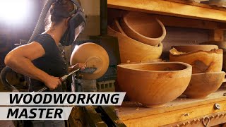 How a Woodworking Master Makes Bowls — Handmade [upl. by Edmon]