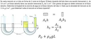 Mecánica de fluidos  Presión  Ejemplo 5 [upl. by Christis]