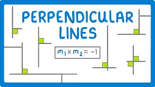 GCSE Maths  Perpendicular Lines 75 [upl. by Akemehs]