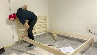 How to put togetherassemble IKEA Tarva Bedframe fullsize [upl. by Sarat]