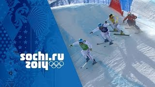 France Dominate The Mens Ski Cross Medals  Sochi 2014 Winter Olympics [upl. by Eyllib713]