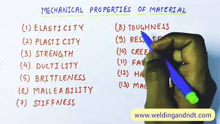 English Mechanical properties of materials [upl. by Zorah]