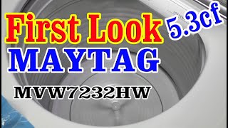 MVW7232HW MAYTAG FIRST LOOK QUICK WASH CYCLE JUST WATER [upl. by Ralat]