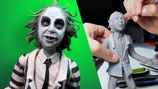 Sculpting BEETLEJUICE  Polymer Clay Timelapse Tutorial [upl. by Assirahc377]