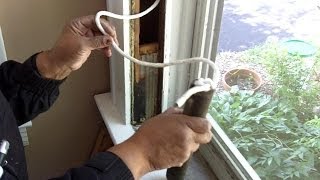 Replace Sash Cords on Wooden WindowsTutorial [upl. by Angelika295]