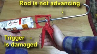 Caulk Gun repair DIY [upl. by Herrah252]