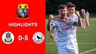 Caerleon 05 Cwmbrân Town  Gwent FA Senior cup  Quarter final highlights [upl. by Jeavons456]