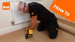 How to fit carpet part 1 grippers amp underlay [upl. by Atrahc]