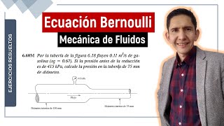 👉 Ejercicios de BERNOULLI Mecánica de Fluidos [upl. by Schofield]