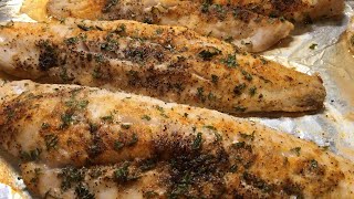 EASY BAKED WHITING RECIPE  HEALTHY DINNER [upl. by Eyde]