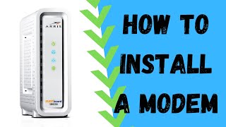 How To Install A Cable Modem On Your Home Network [upl. by Notneb]