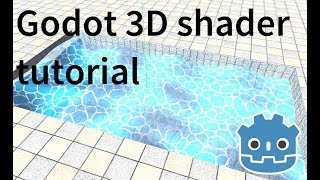 Godot 3D shader tutorial 1 Water in 3D [upl. by Kiel]