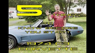 5 Things to Know Before Your Start a C3 Corvette Restoration [upl. by Okier459]