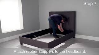 Ottoman Bed Font Lift Assembly Video [upl. by Rubinstein]