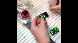 how to make a fused glass dichroic pendant [upl. by Gelhar]