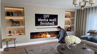 I Built A DIY Custom Media Wall For a Living Room [upl. by Ellirehs]