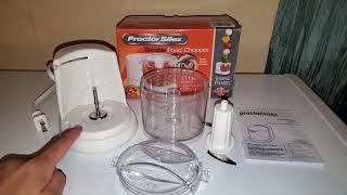 PROCTOR SILEX FOOD PROCESSOR WHITE 72500RY Product Review [upl. by Yelsek]