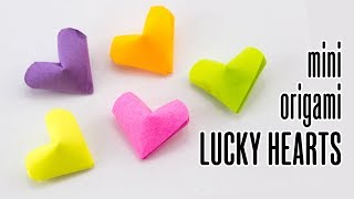 3D Origami Lucky Heart Tutorial  DIY Hearts  Paper Kawaii [upl. by Ujawernalo521]